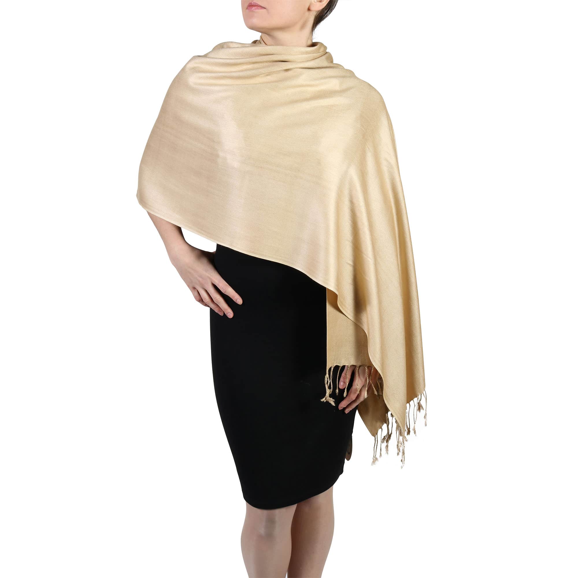 NEW Scarf or wrap andean pashmina and cotton gold colors 