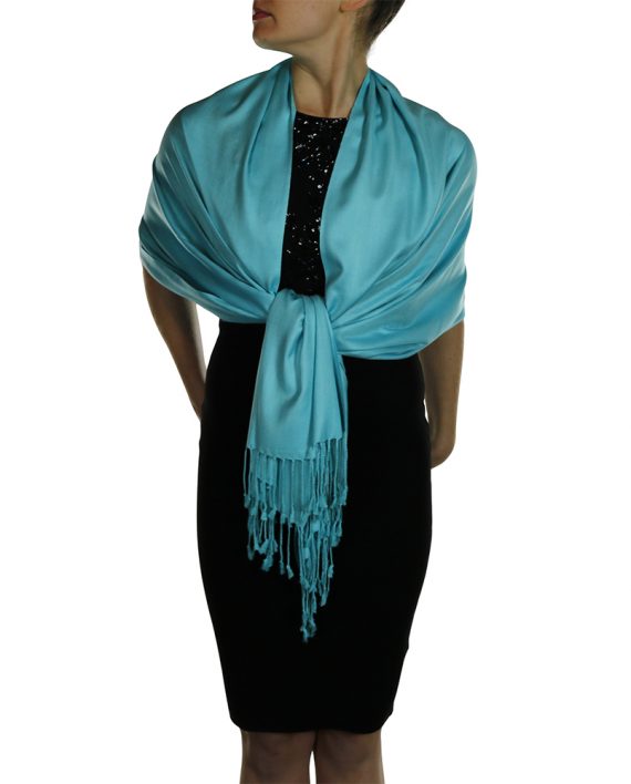 turquoise pashmina shawl