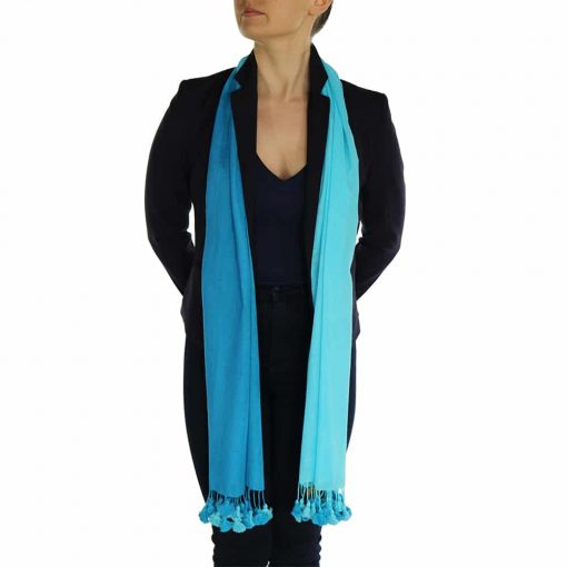 turquoise pashmina scarve (4)